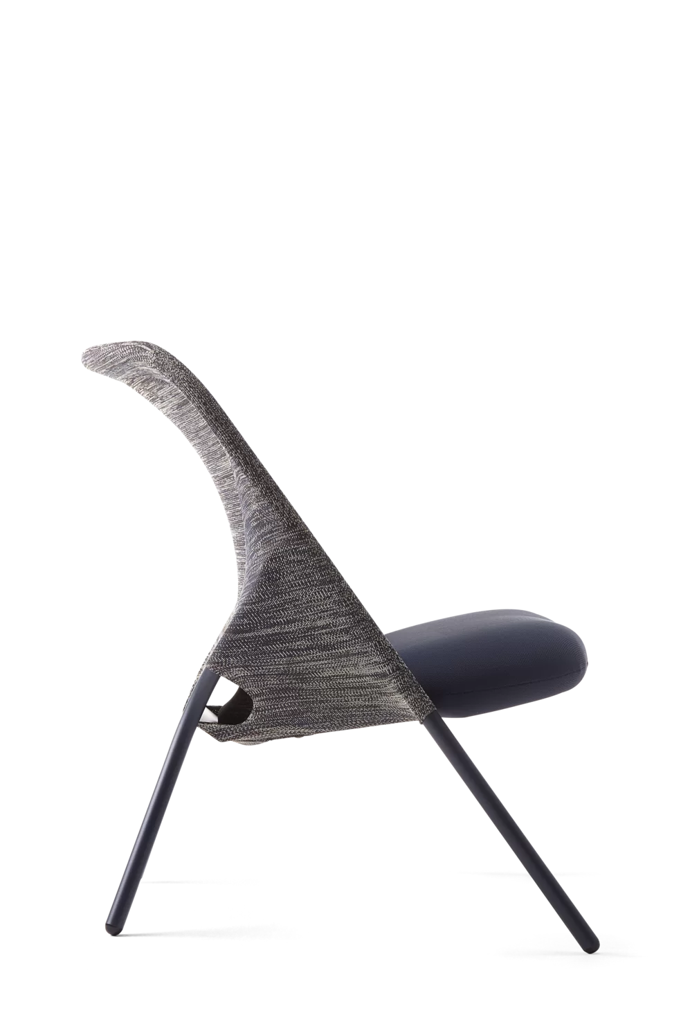 Shift Lounge Chair Blue Grey left side